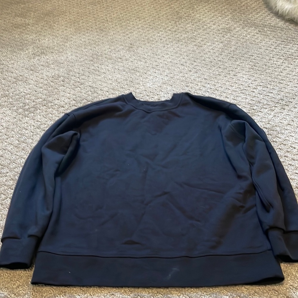 Lululemon Membership Perfectly Oversized Crew In Black